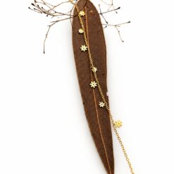 Floating Multi Daisy Necklace – 14K Gold Waterproof