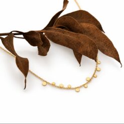 Golden Confetti Necklace – 14K Gold Waterproof (Choker + 5cm)